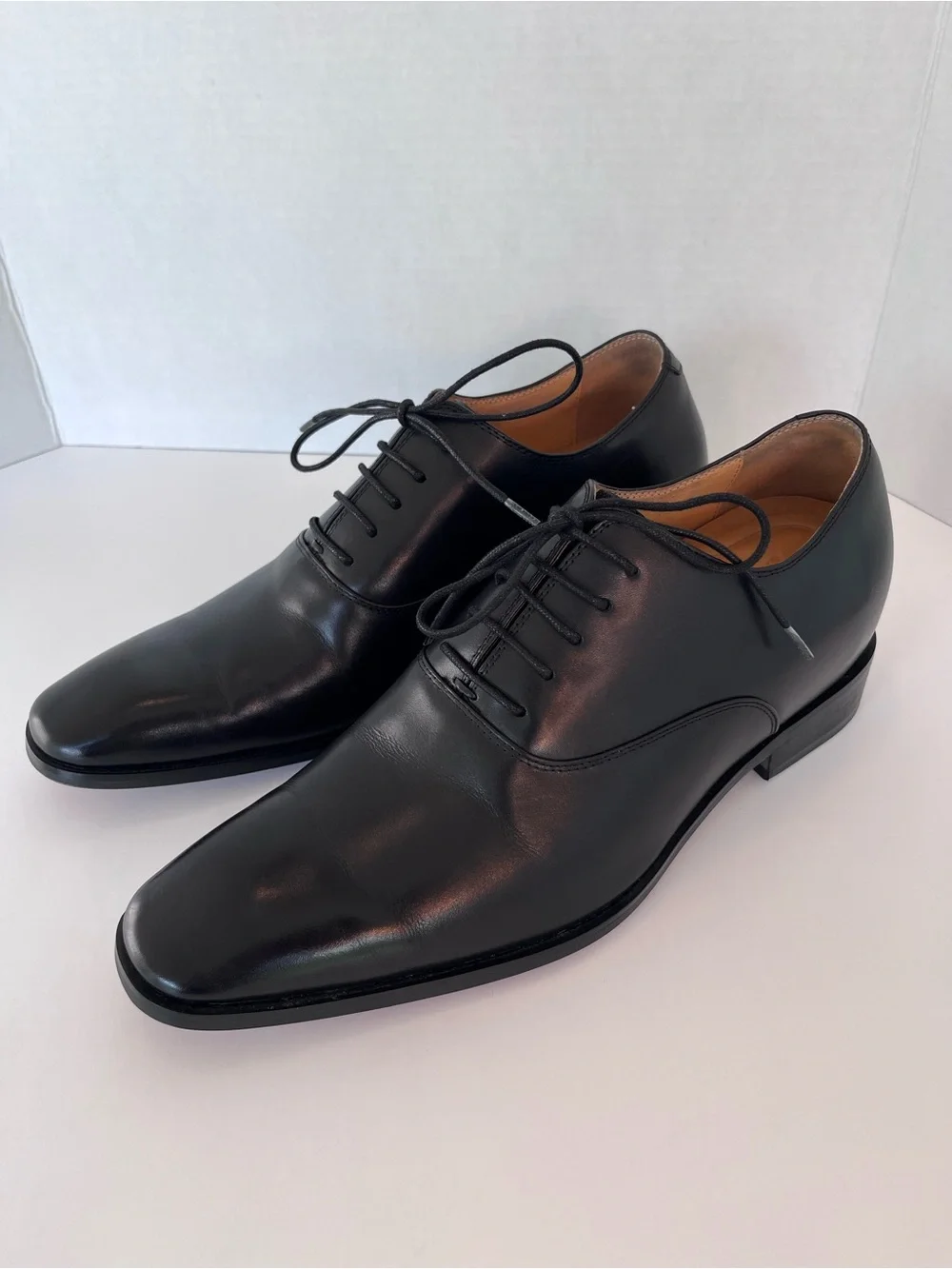 Chamaripa Men's Black Leather Elevator Dress Shoes